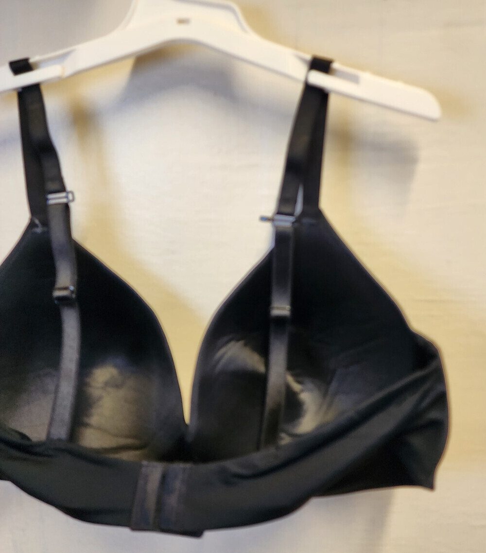 NWOT Auden Women's Black Wireless Lightly Line Bra Adjustable Straps Size 36D - Picture 4 of 5